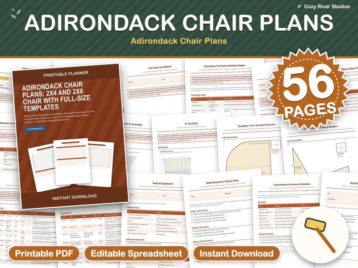 Adirondack Chair Plans PDF, image 3
