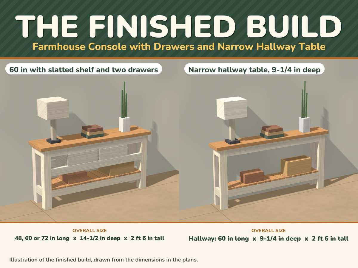 Console Table Plans PDF, image 2