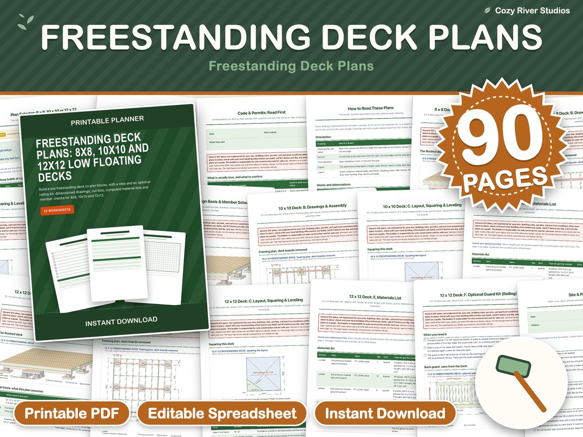 Freestanding Deck Plans PDF, image 3