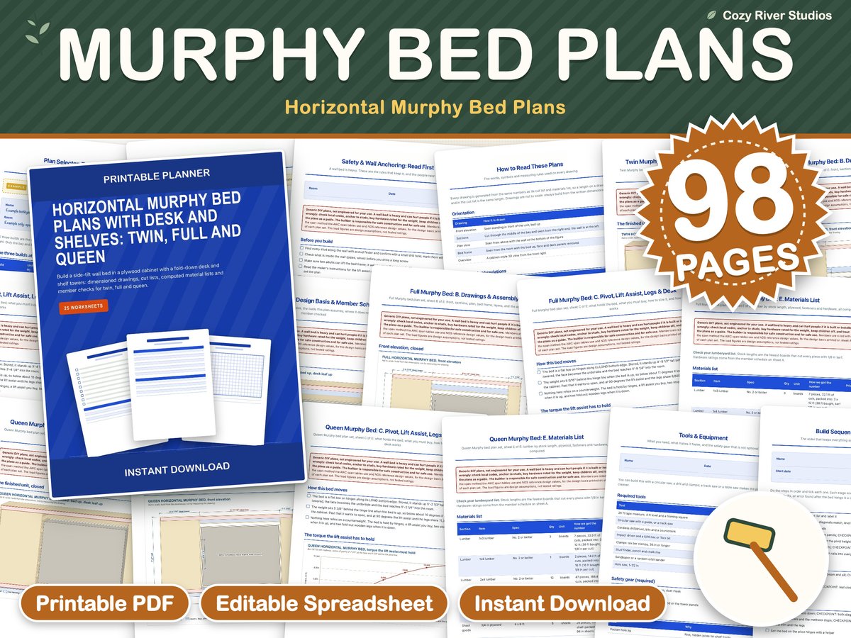 Murphy Bed Plans PDF, image 3