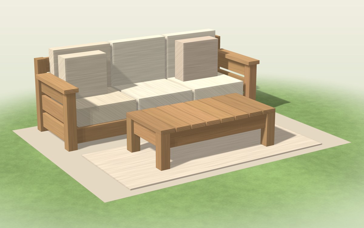 Outdoor Sofa Plans PDF, image 2