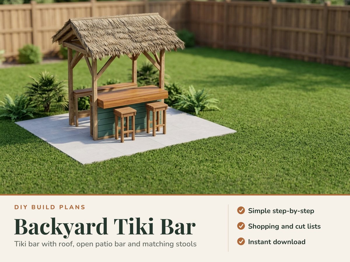 Tiki Bar Plans PDF, image 1